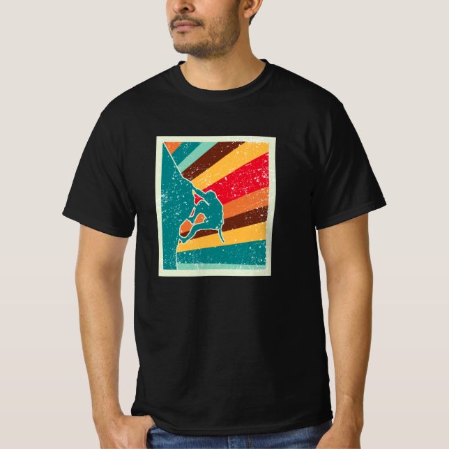 Camiseta Escalada en roca Retro Vintage (Anverso)