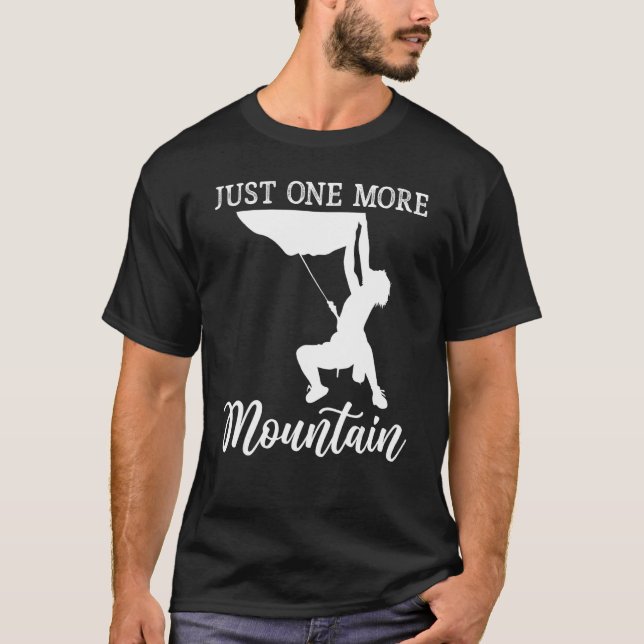 Camiseta Escalada en roca   Solo un montañero más (Anverso)