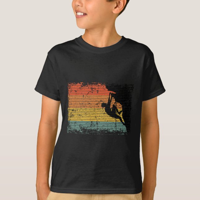 Camiseta Escalada en roca vintage Bouldering  (Anverso)