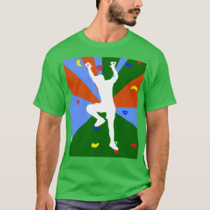 Camiseta Escalada humana o rodadura en pared de escalada