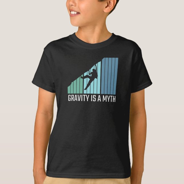 Camiseta Escalada - La gravedad es un mito (Anverso)