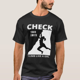 Camiseta Escalada para mujeres Chicas y niños que aman el C