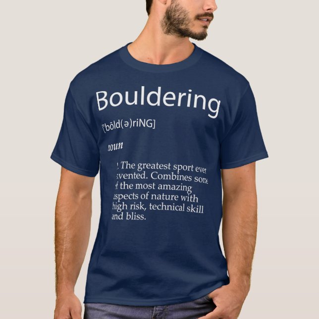 Camiseta Escalada rocosa en roca de montaña de definición d (Anverso)