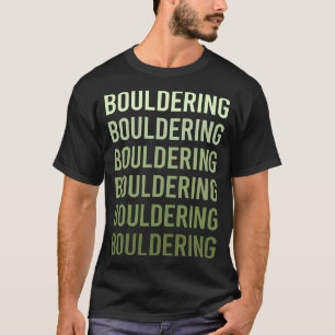 Camiseta Escalada rocosa en tonos rodados con texto verde
