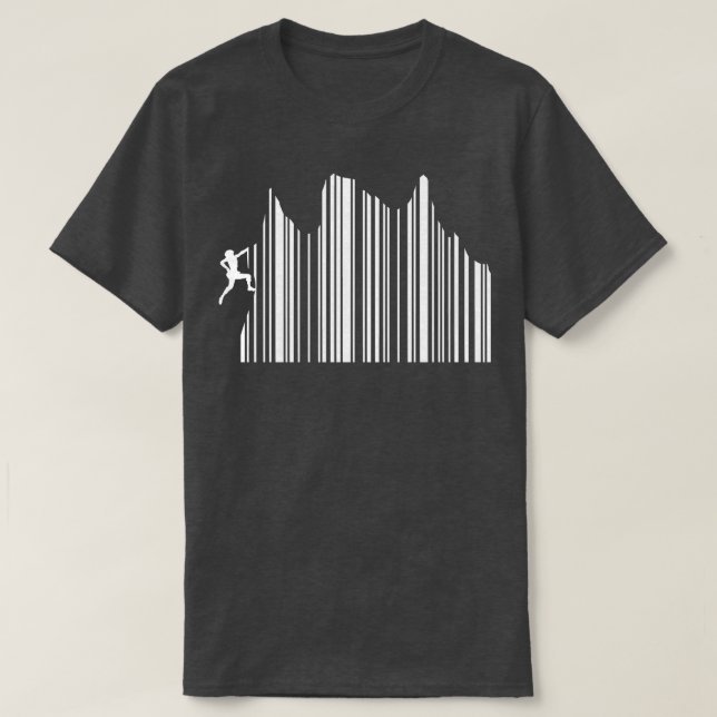 Camiseta Escalado de códigos de barras Supermercado Escalad (Diseño del anverso)