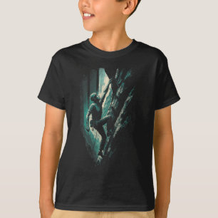 Camiseta Escalador - Arte vintage de escalada en bloque lib