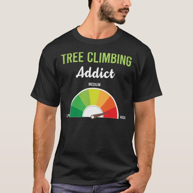 Camiseta Escalador de árbol de adicción (Anverso)