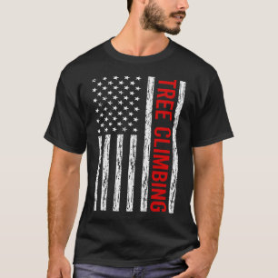 Camiseta Escalador de árbol de bandera de Estados Unidos