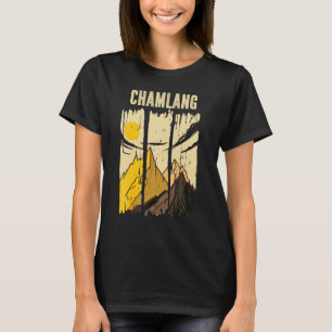 Camiseta Escalador de la cumbre pico de montaña Chamlang