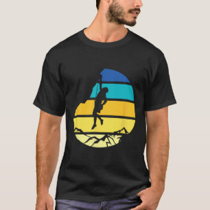 Camiseta Escalador De Montaña Boulder Deporte Hobby Retro R