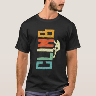 Camiseta Escalador de montañas de escalada de rocas