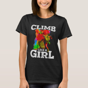 Camiseta Escalador de pared de senderismo en Bouldering