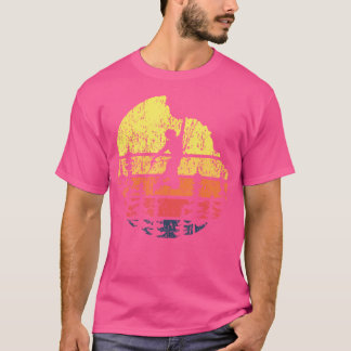 Camiseta Escalador de roca retro Sunset - Boulderer Boulder