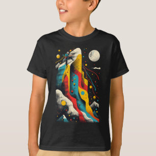 Camiseta Escalador de rocas artístico en escalada en roca d