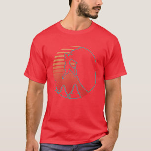Camiseta Escalador de rocas pared de montaña escalada bould