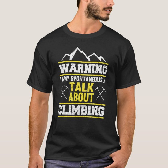 Camiseta Escalador de rock de montaña (Anverso)