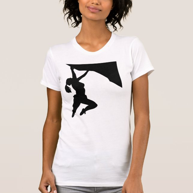 Camiseta Escalador de rock femenino (Anverso)