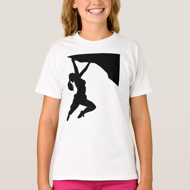 Camiseta Escalador de rock femenino (Anverso)