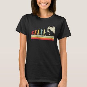 Camiseta Escalador de vintage de la evolución humana del ro