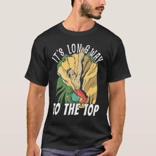 Camiseta Escalador Escalada en Roca Largo Camino hacia la C