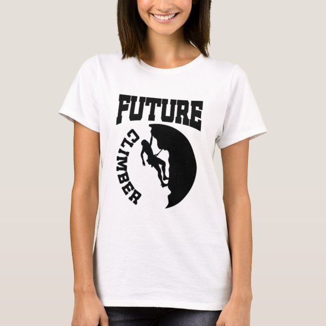 Camiseta Escalador futuro de rock (Anverso)