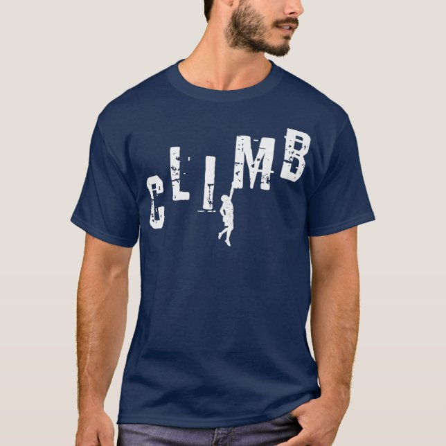Camiseta Escalador Gift CLIMB Rock Climbing Bouldering (Anverso)