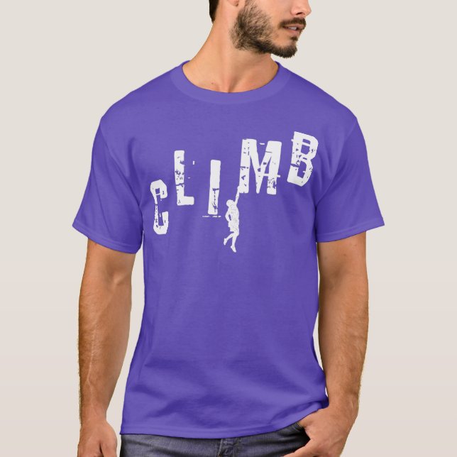 Camiseta Escalador Gift CLIMB Rock Climbing Bouldering (Anverso)