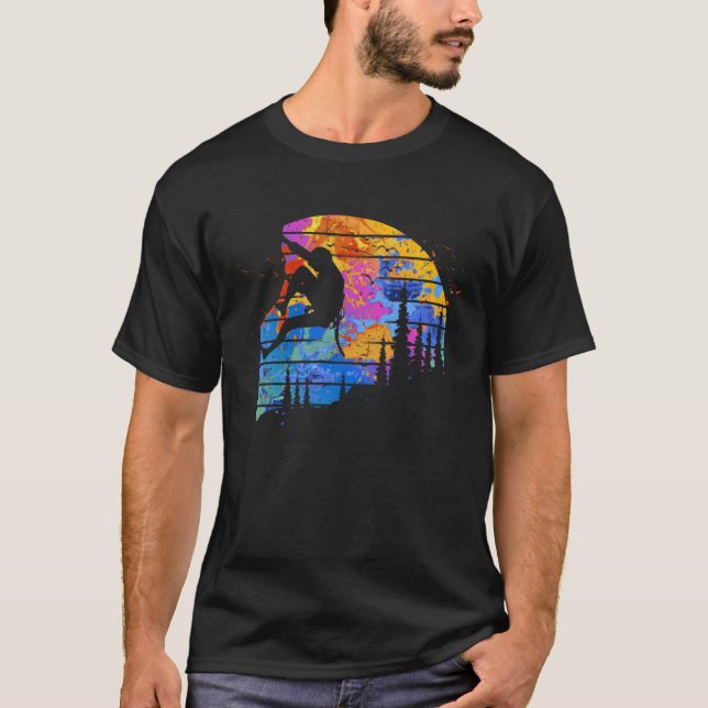 Camiseta Escalador gráfico de rock (Anverso)
