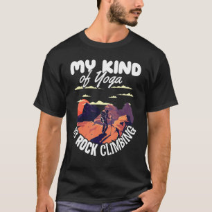Camiseta Escalador Mi tipo de yoga es Escalada en Roca Boul