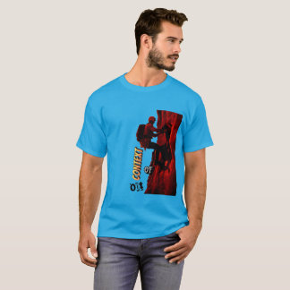 Camiseta Escalador rojo fuera de contexto
