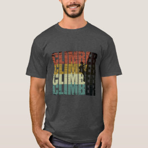 Camiseta Escalador vintage de roca