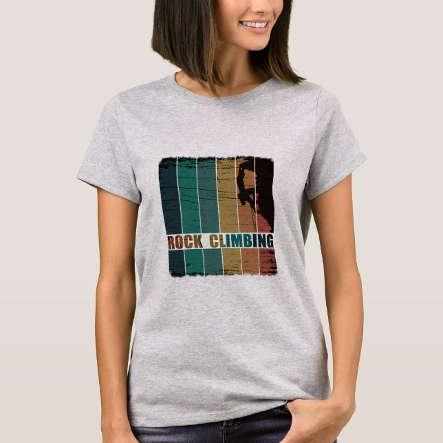 Camiseta Escalador vintage de roca (Anverso)