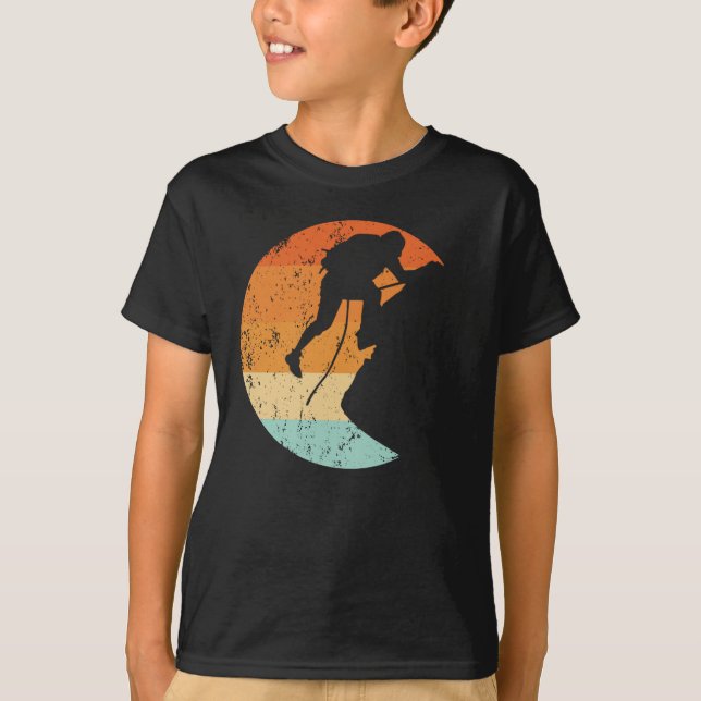 Camiseta Escaladora de roca retro (Anverso)