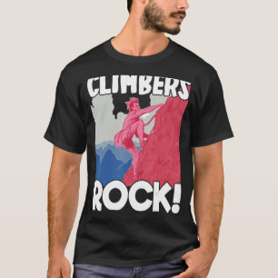 Camiseta Escaladores de escalada de rock rockero