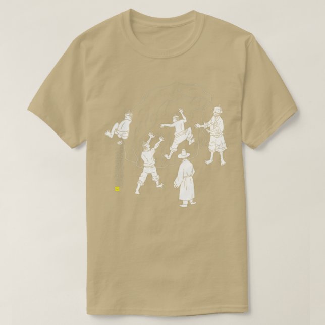 Camiseta escalando el estilo coreano (Diseño del anverso)