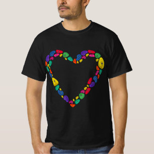 Camiseta Escalando la pared interior del corazón