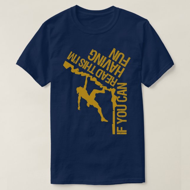 Camiseta Escalando texto invertido (Diseño del anverso)