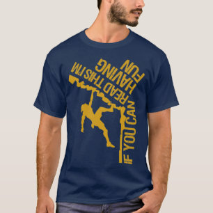 Camiseta Escalando texto invertido