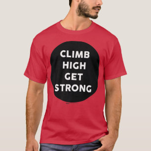 Camiseta Escalar alto Obtener fuerte Gimnasio Trabajar en e