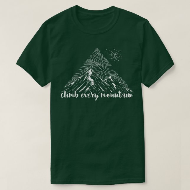 Camiseta Escalar cada montaña (Diseño del anverso)
