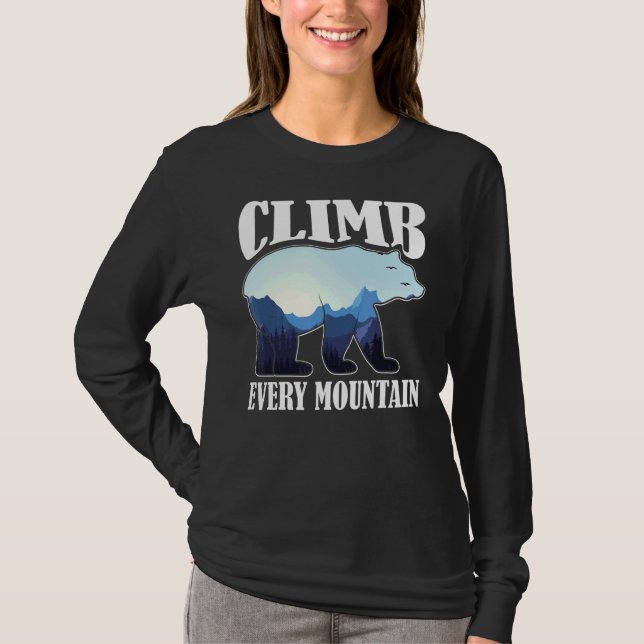 Camiseta Escalar cada montaña Motivador (Anverso)