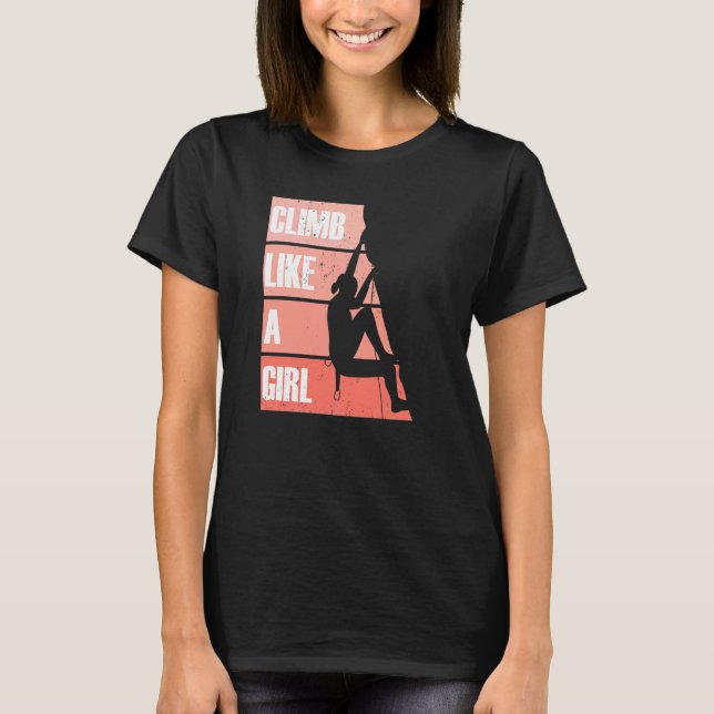 Camiseta Escalar como un escalador Chica (Anverso)