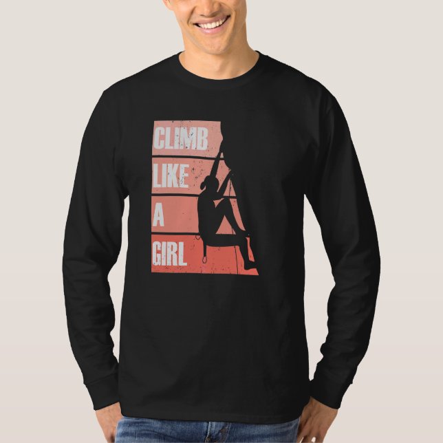 Camiseta Escalar como un escalador Chica (Anverso)