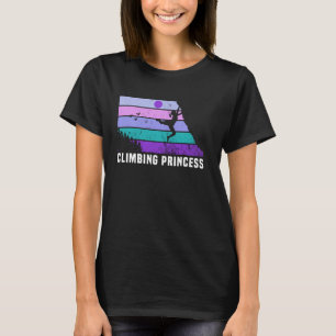 Camiseta Escalar como un princo de escalada de rock retro C