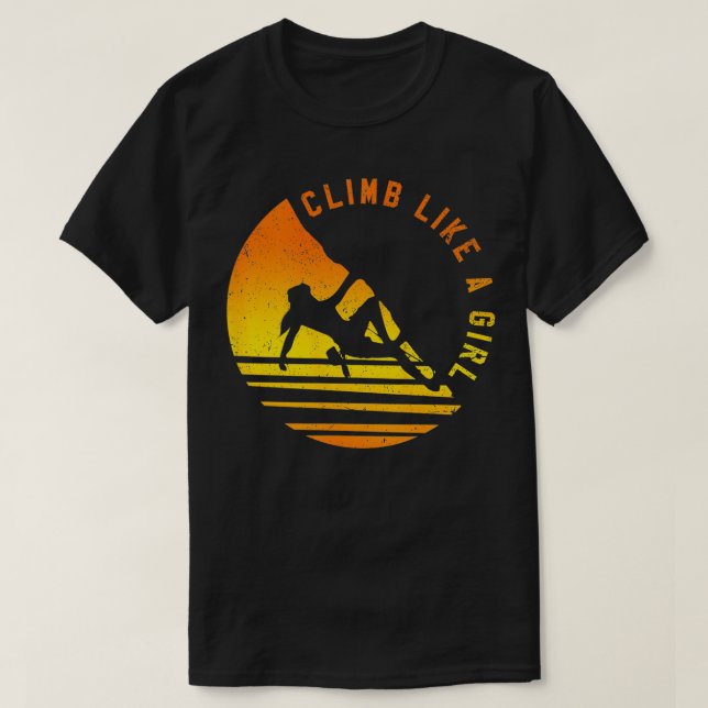Camiseta Escalar Como Un Regalo De Roca Chica Escalando (Diseño del anverso)