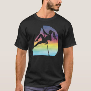 Camiseta Escalar como una mujer Chica rock escalando hasta
