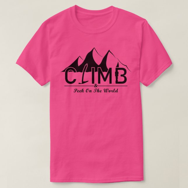 Camiseta Escalar el mundo (Diseño del anverso)