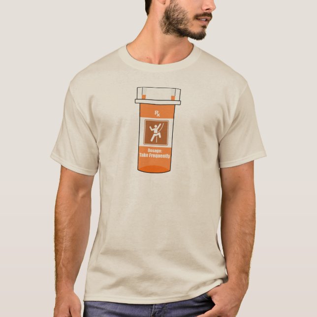 Camiseta Escalar es mi droga (Anverso)