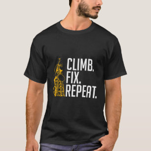 Camiseta Escalar Fix Repetir escalador de torre