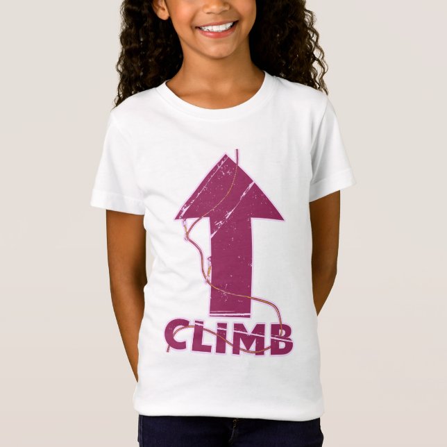 Camiseta Escalar la cuerda de escalada (Anverso)